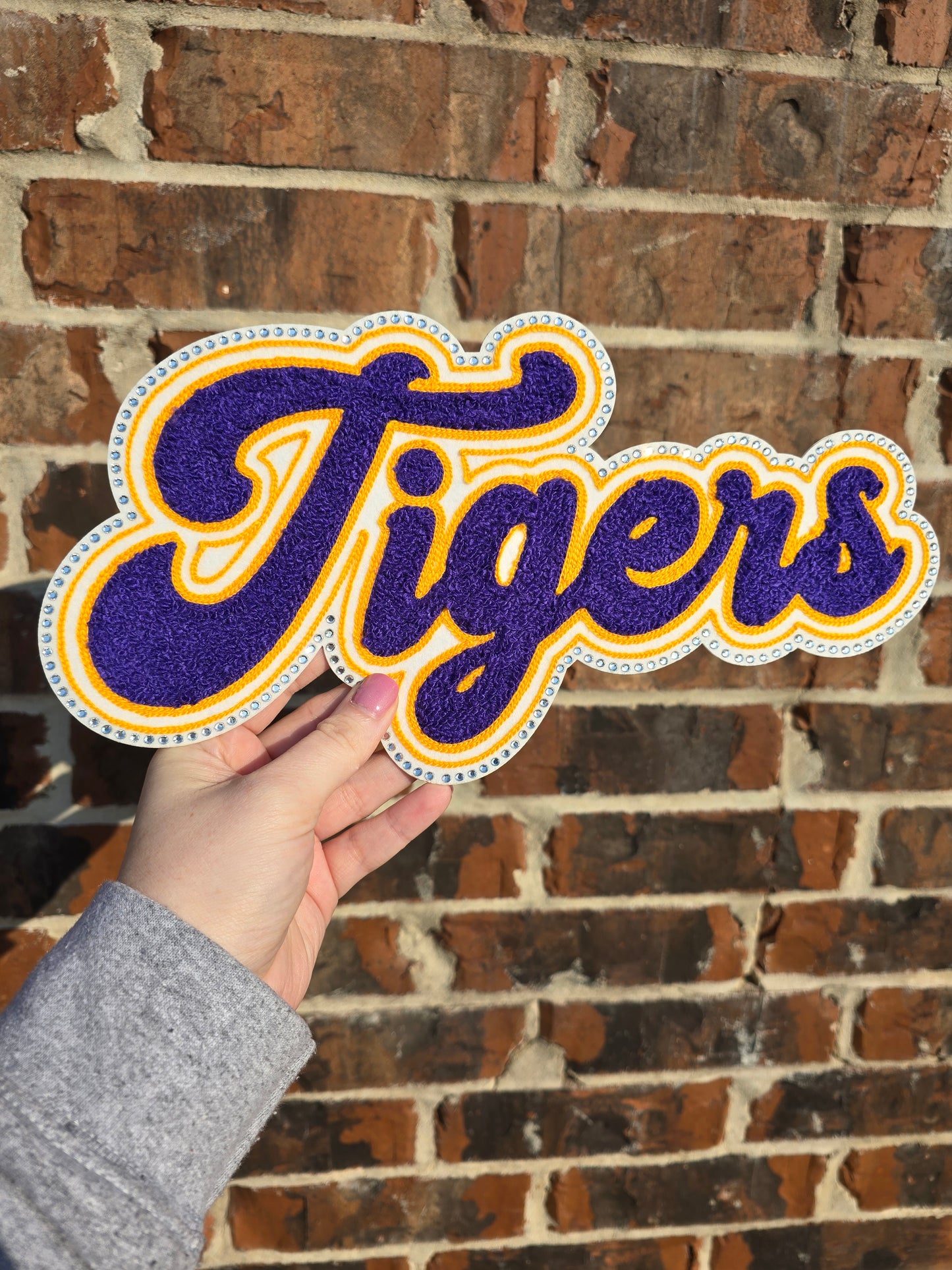 12" Tigers Chenille Patch