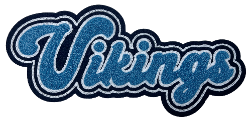 12" Vikings Navy Chenille Patch