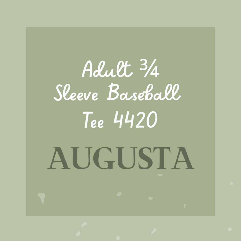 3/4 Sleeve Adult Baseball Tee 4420