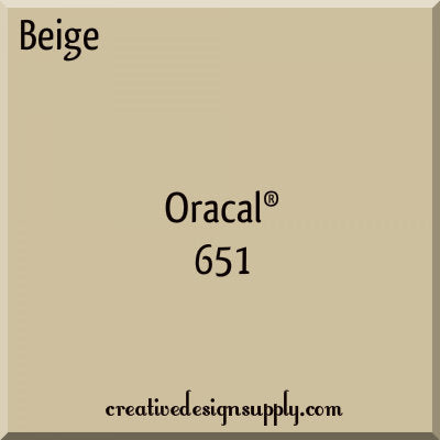 12" Beige Oracal 651
