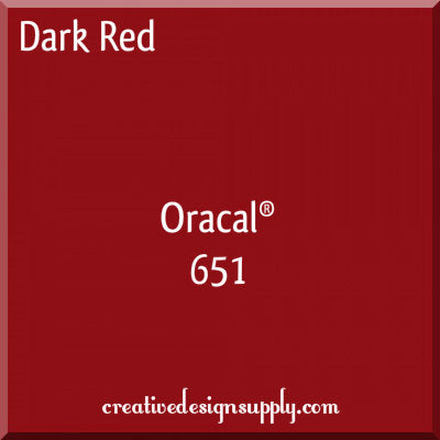 12" Dark Red Oracal 651