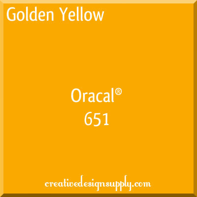 12" Golden Yellow Oracal 651