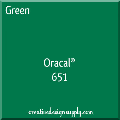 12" Green Oracal 651
