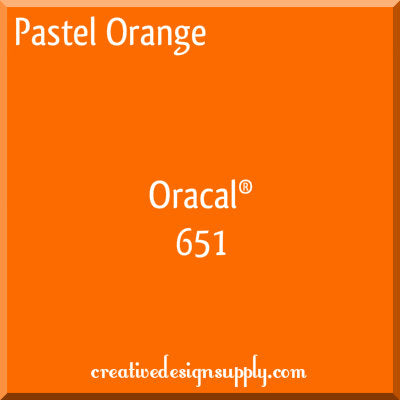 Pastel Orange 24" Oracal 651