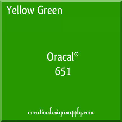 12" Yellow Green Oracal 651