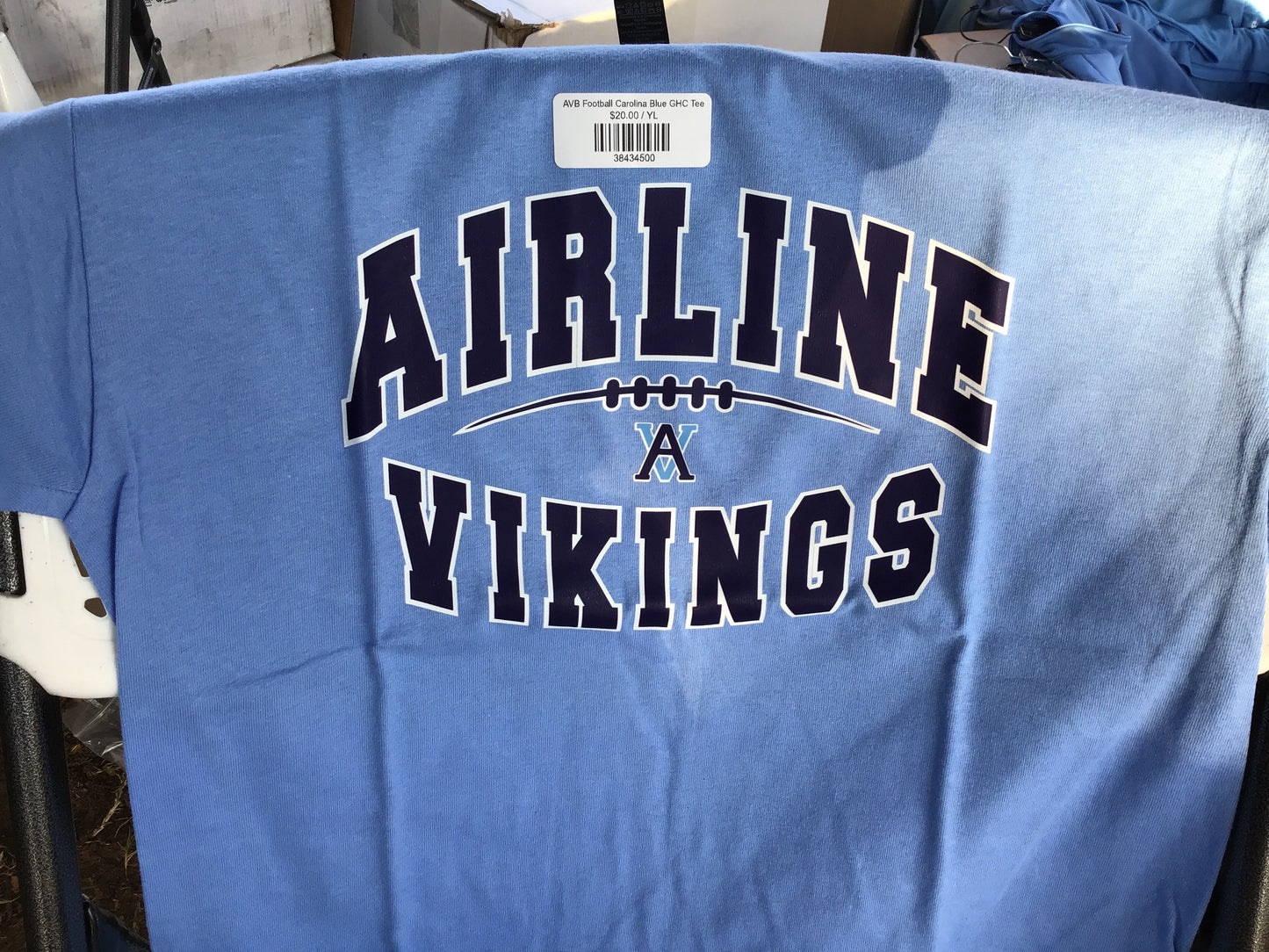 AVB Football Carolina Blue SS Tee