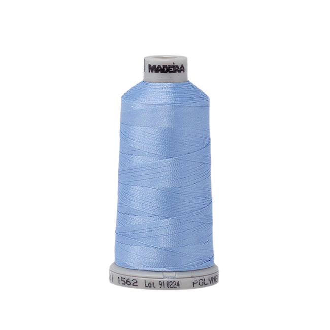1562 Blue PolyNeon 40 Embroidery Thread