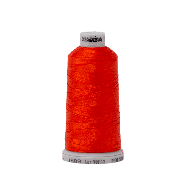 1588 Red Orange PolyNeon 40 Embroidery Thread
