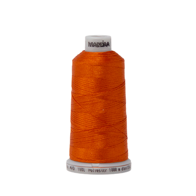 1621 Brown Orange PolyNeon 40 Embroidery Thread