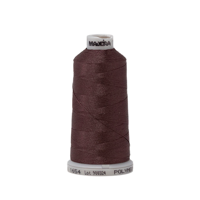 1654 Brown PolyNeon 40 Embroidery Thread