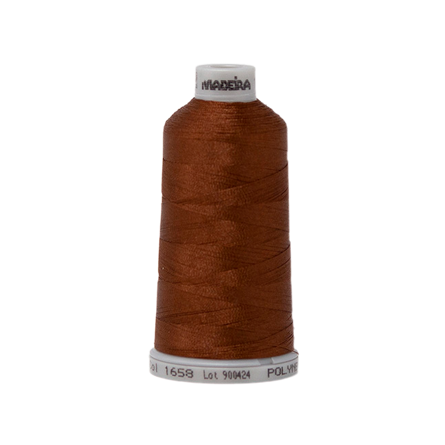 1658 Brown PolyNeon 40 Embroidery Thread