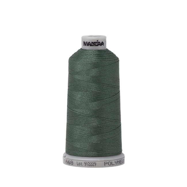 1668 Green PolyNeon 40 Embroidery Thread