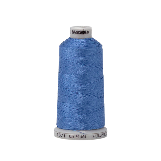 1671 Blue PolyNeon 40 Embroidery Thread