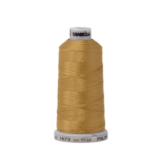 1673 Brown Gold PolyNeon 40 Embroidery Thread