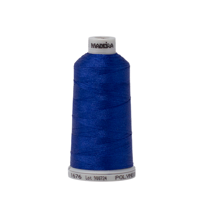 1676 Blue PolyNeon 40 Embroidery Thread