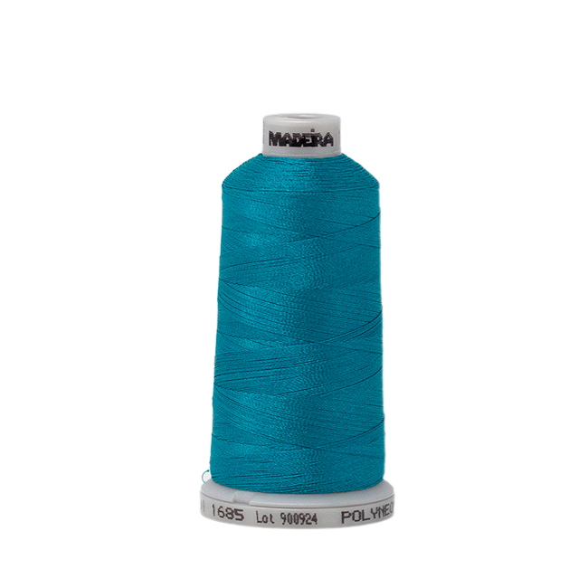 1685 Blue Green PolyNeon 40 Embroidery Thread