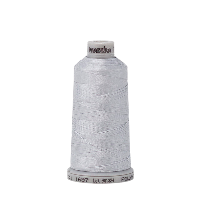 1687 Gray PolyNeon 40 Embroidery Thread