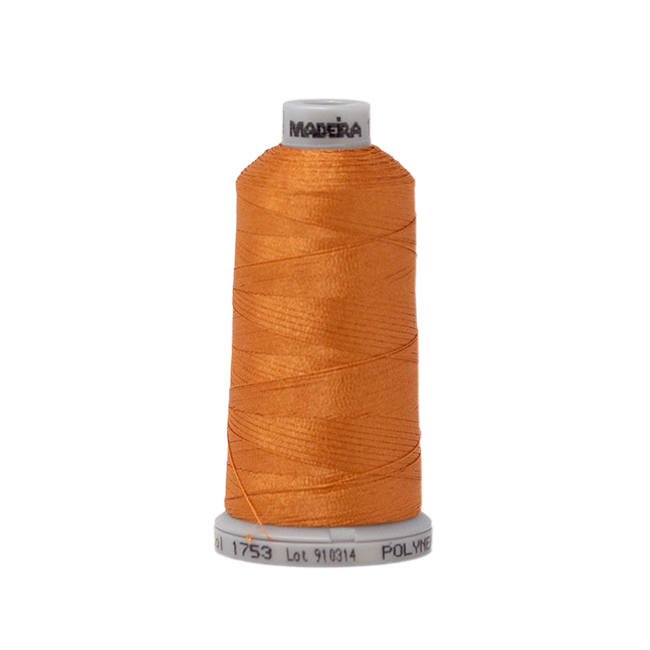 1753 Brown Orange PolyNeon 40 Embroidery Thread