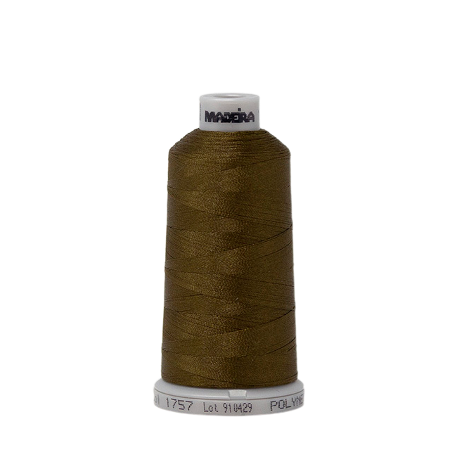 1757 Green Brown PolyNeon 40 Embroidery Thread