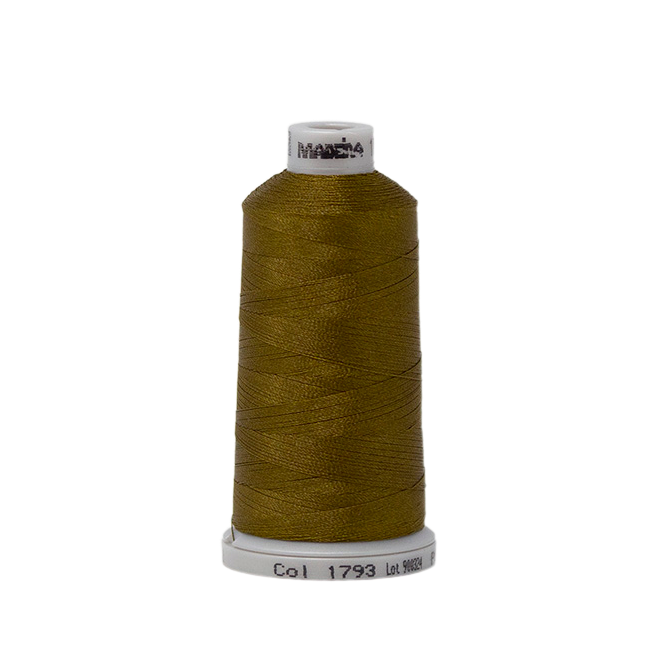 1793 Green Brown PolyNeon 40 Embroidery Thread