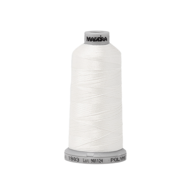 1803 White PolyNeon 40 Embroidery Thread