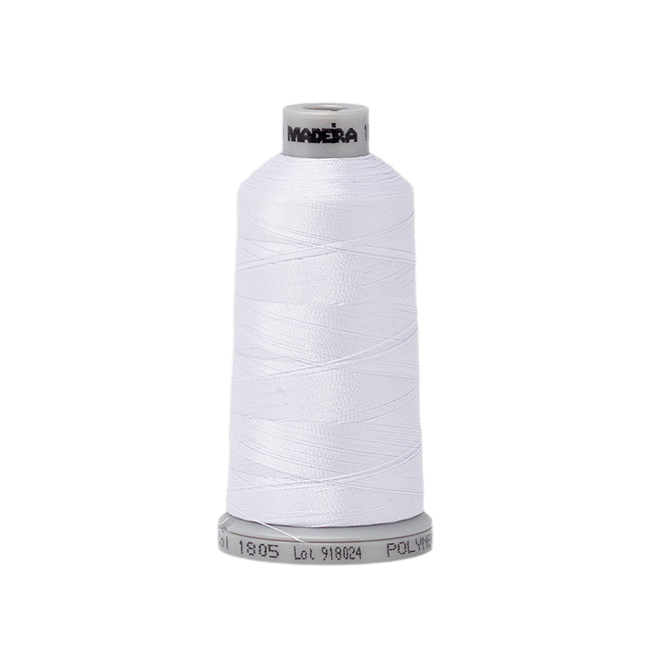 1805 White PolyNeon 40 Embroidery Thread