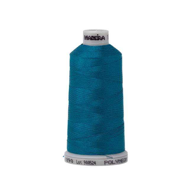 1890 Blue Green PolyNeon 40 Embroidery Thread