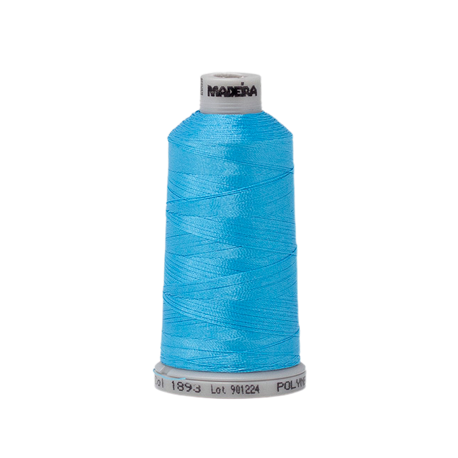 1893 Blue Green PolyNeon 40 Embroidery Thread