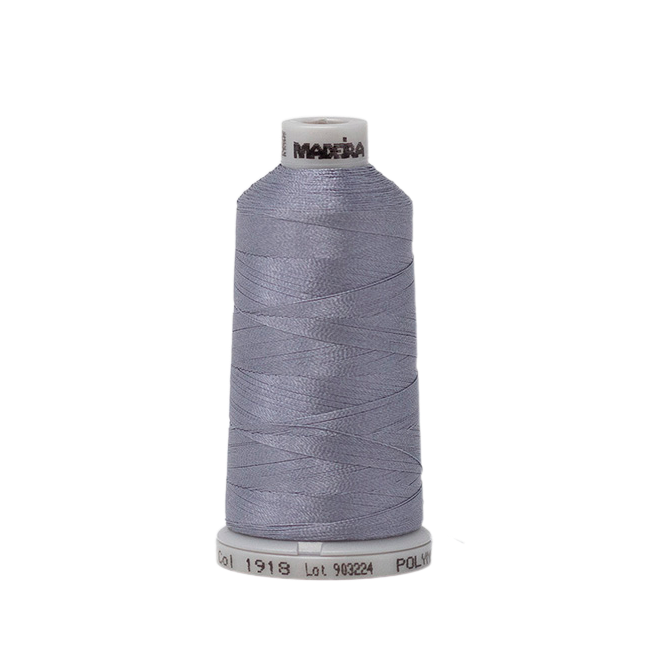 1918 Gray PolyNeon 40 Embroidery Thread