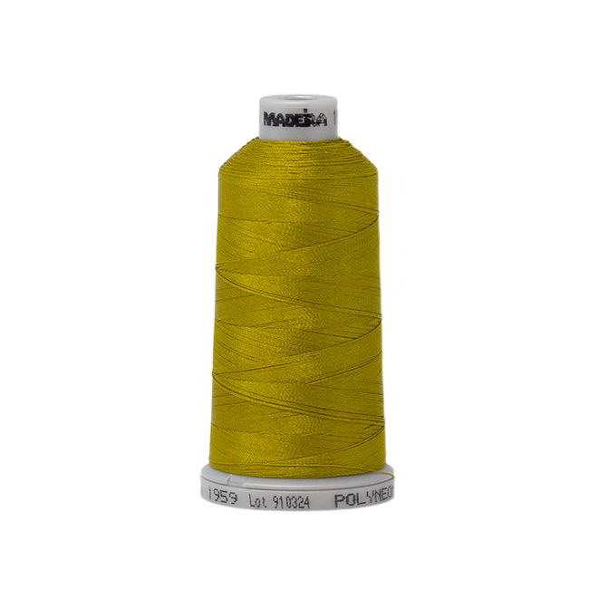 1959 Green Gold PolyNeon 40 Embroidery Thread