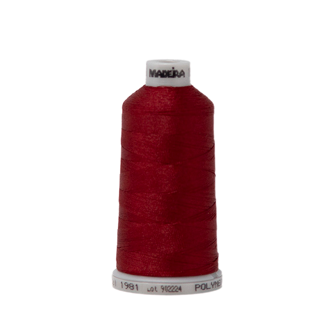 1981 Red PolyNeon 40 Embroidery Thread