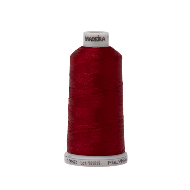 1982 Red PolyNeon 40 Embroidery Thread