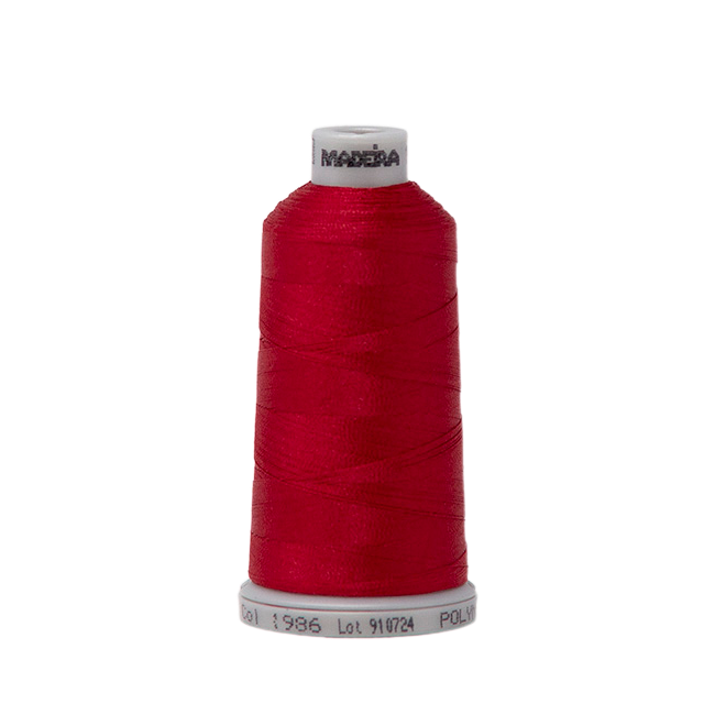 1986 Red Pink PolyNeon 40 Embroidery Thread