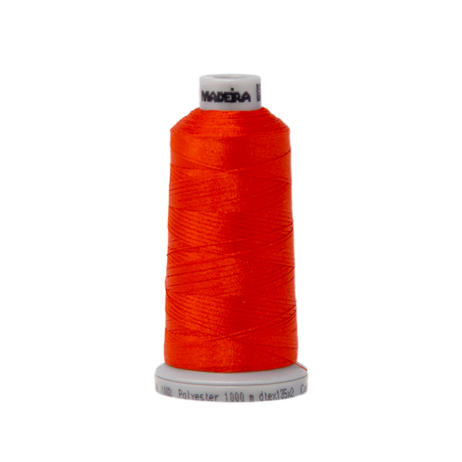 1987 Red Oange PolyNeon 40 Embroidery Thread