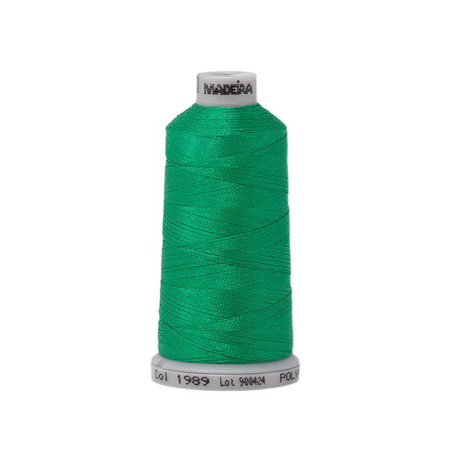 1989 Green PolyNeon 40 Embroidery Thread