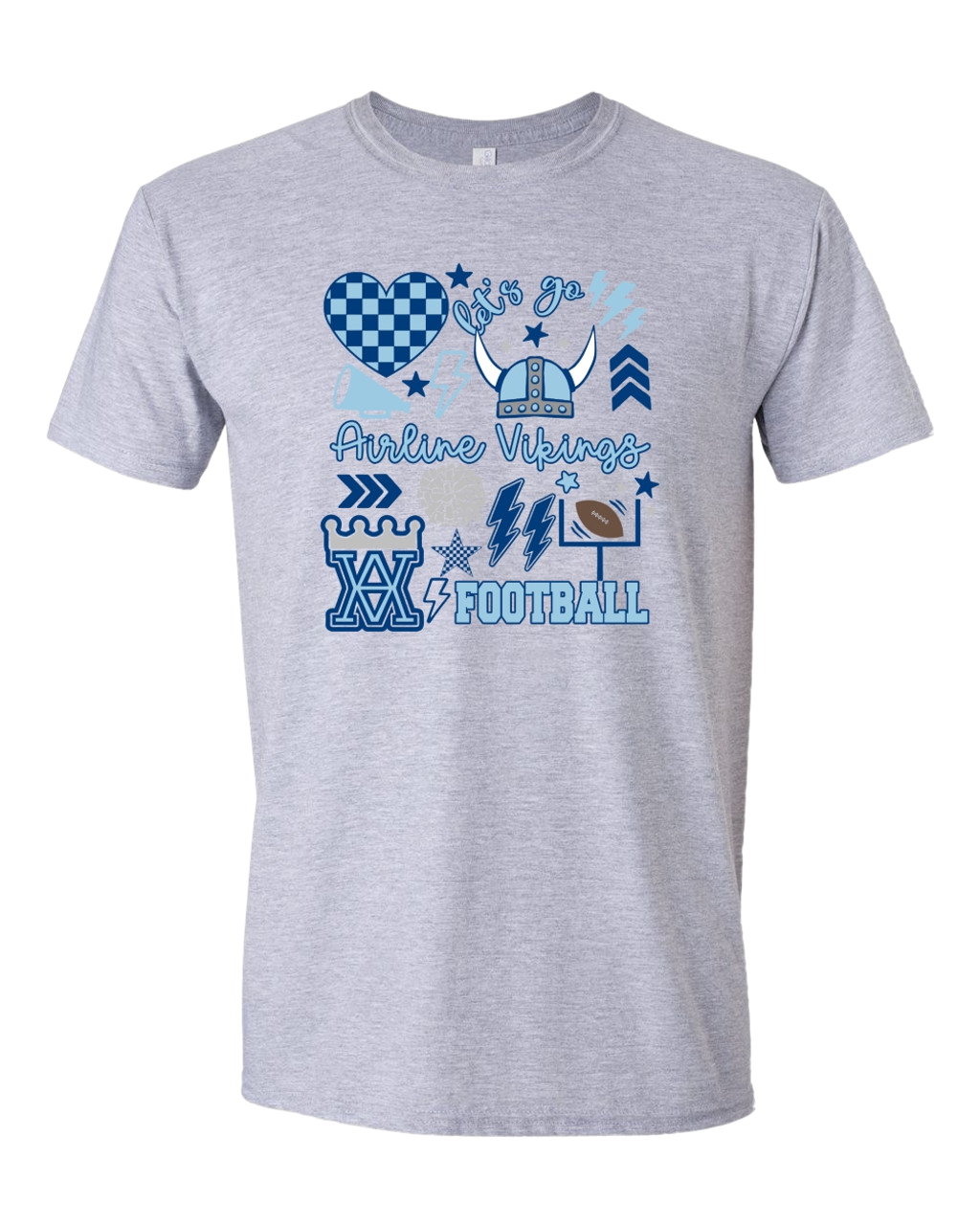 AVB Heart Sport Grey 1 SS Tee