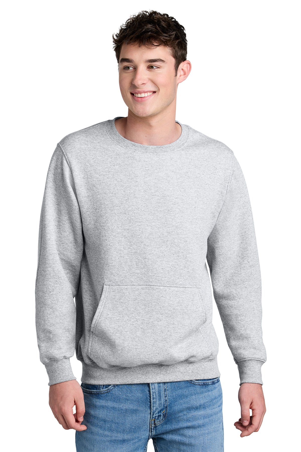 Ash Htr P&C Pocket Sweatshirt PC78PKT