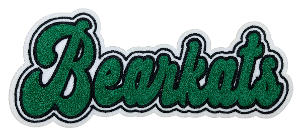 12" Bossier Bearkats Chenille Patch