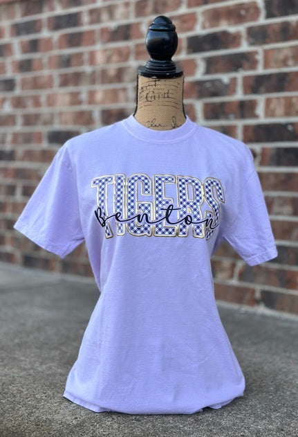 Benton Tigers On Plaid CC Orchid