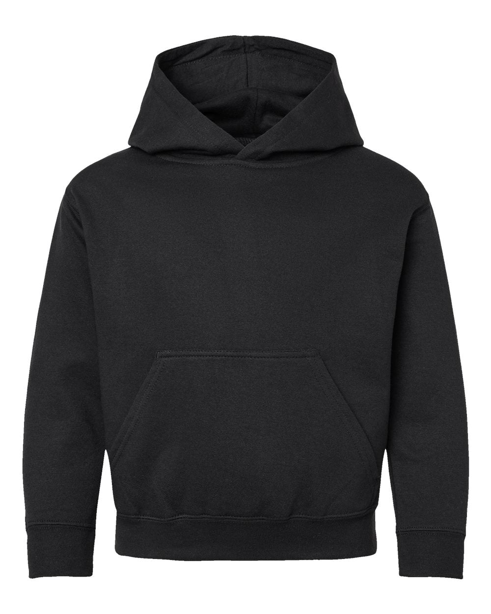 Black Toddler Pullover Fleece Hoodie 3326