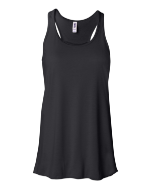 Black Flowy Racerback Tank 8800