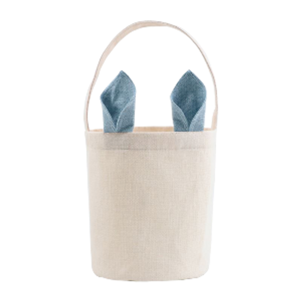 Blue Linen Bunny Bag