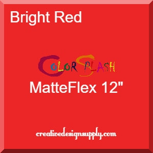 Bright Red ColorSplash 12" MatteFlex HTV