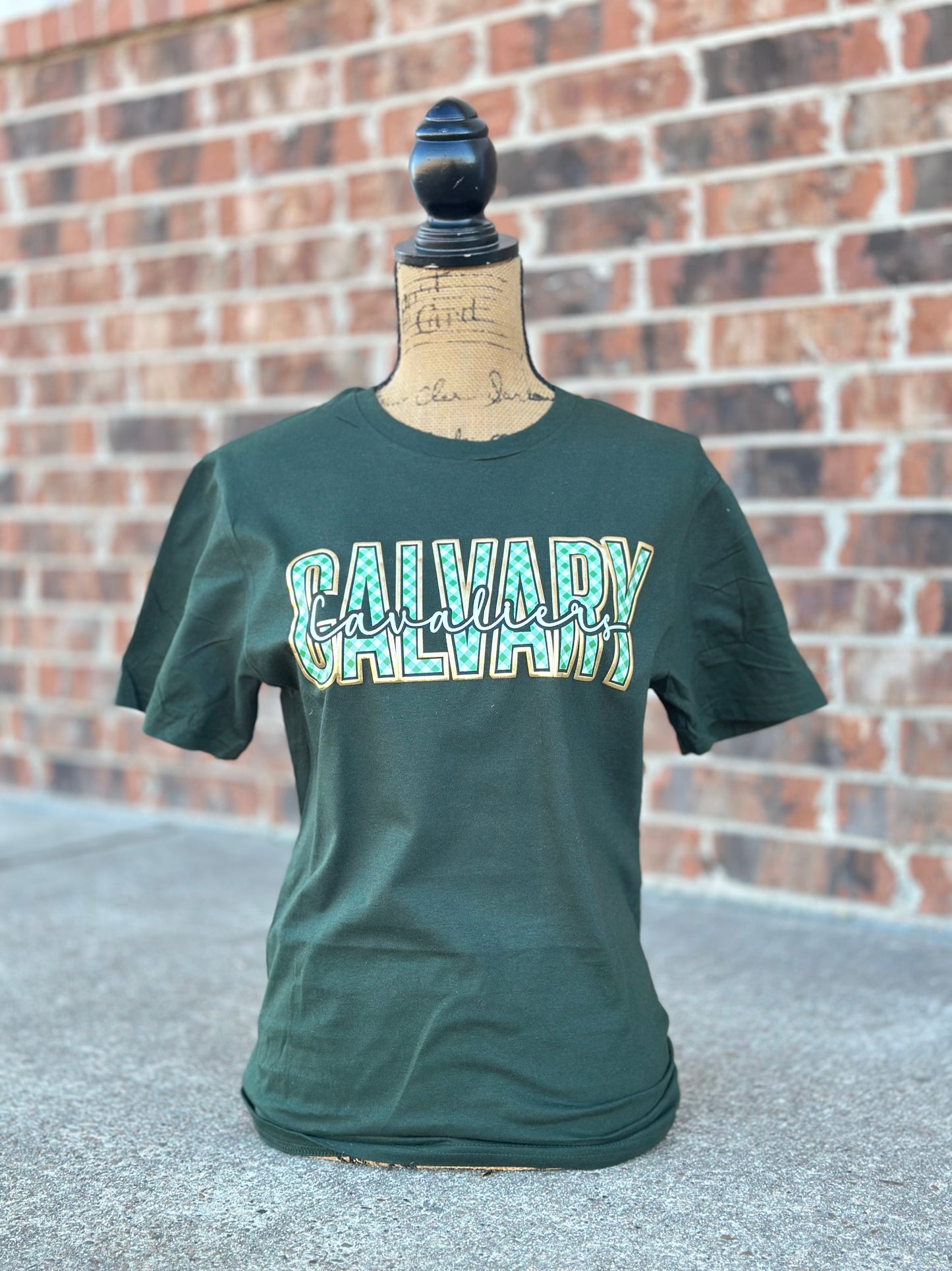 Calvary On Plaid Gildan Forest