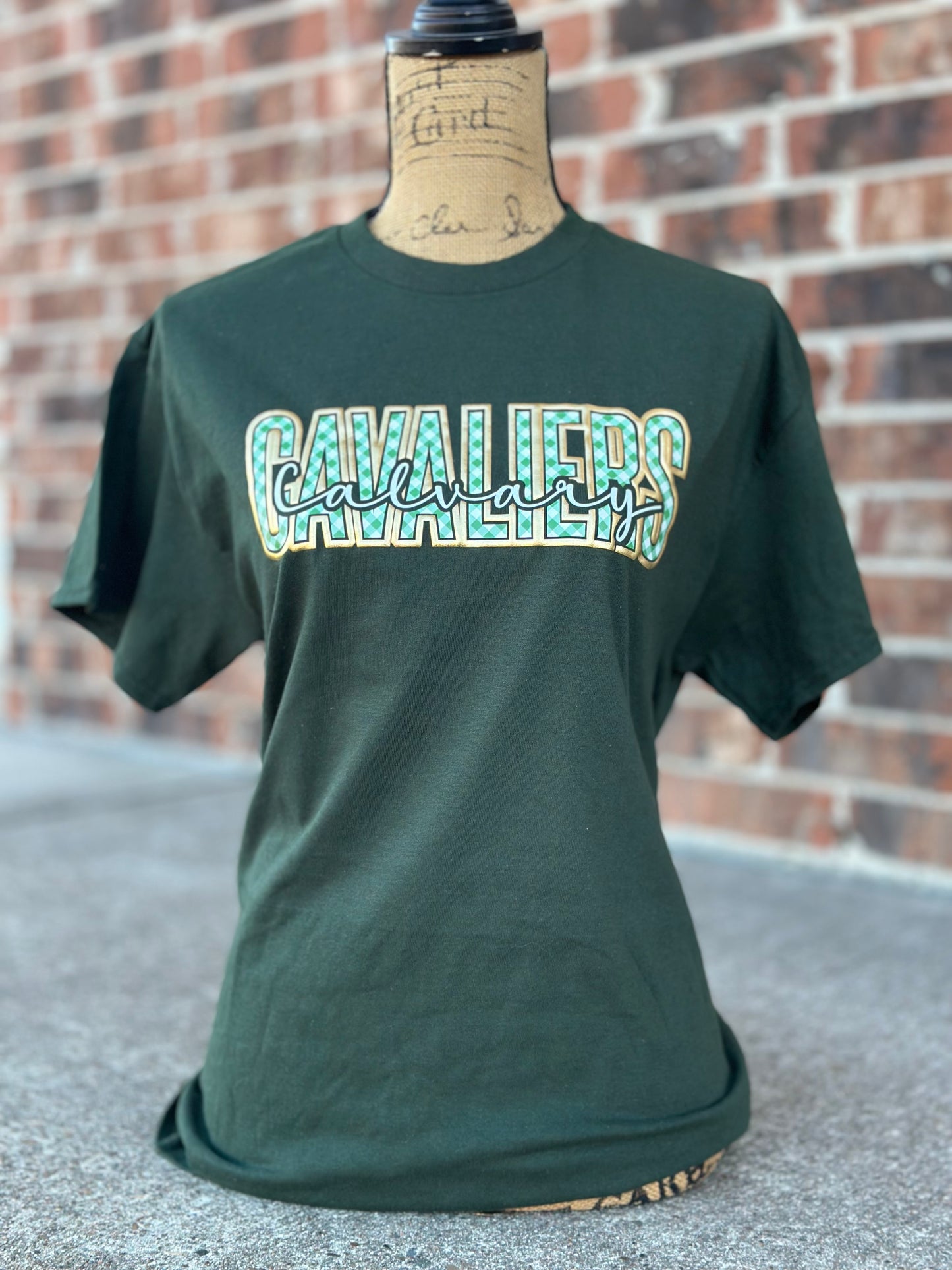 Cavaliers On Plaid Gildans Forest