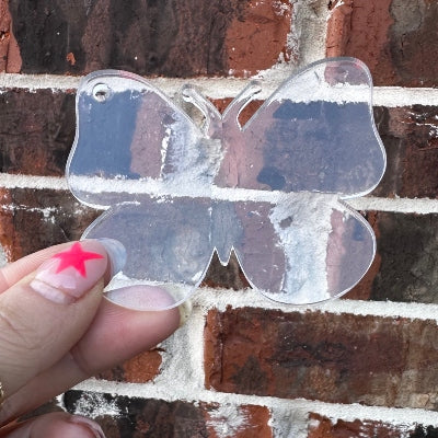 3" Acrylic Butterfly Keychain
