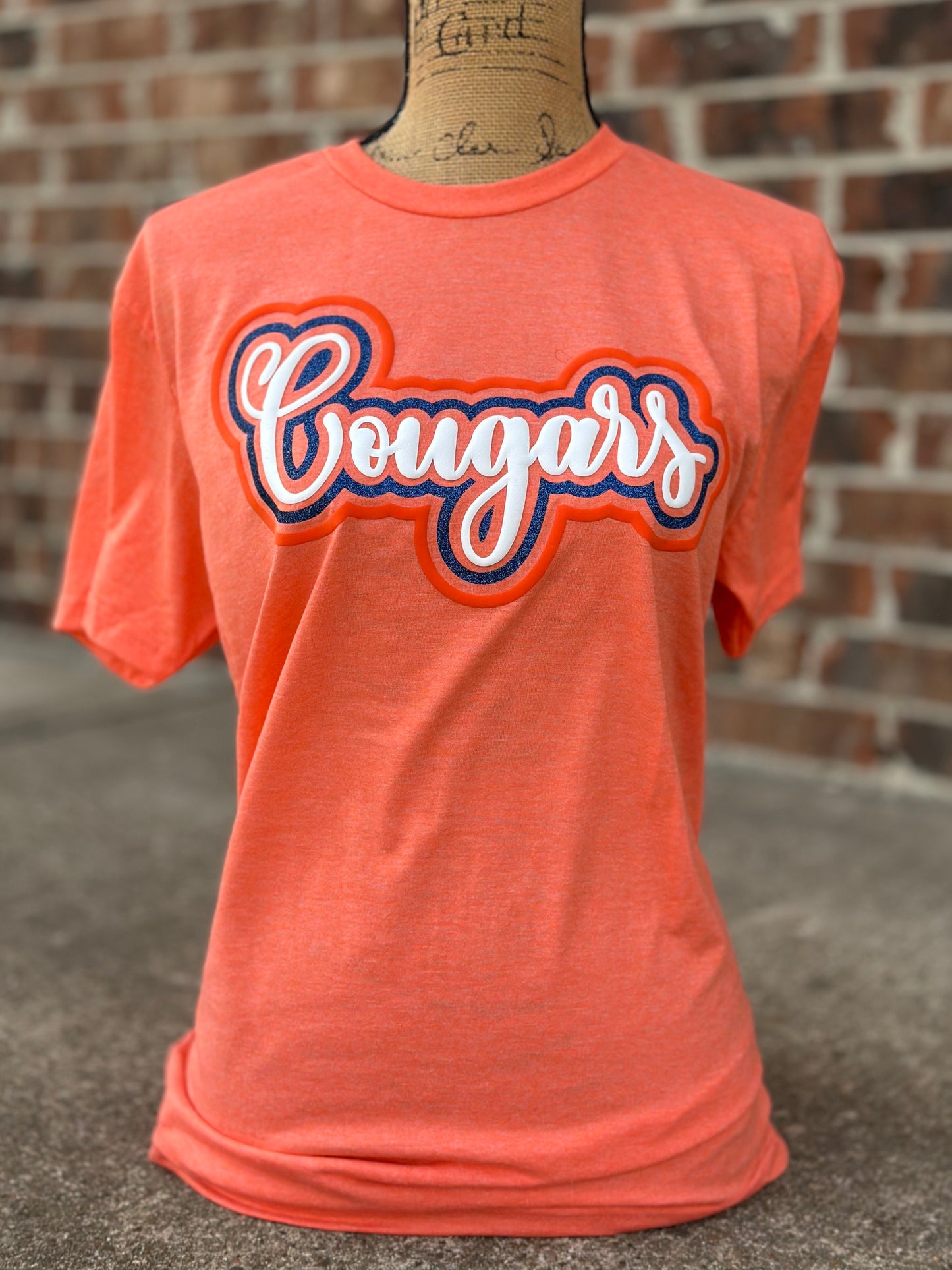 Cope Cougars Htr Orange SS RTW Tee