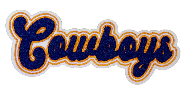 12" Southwood Cowboys Chenille Patch
