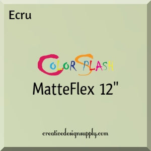Ecru ColorSplash 12" MatteFlex HTV