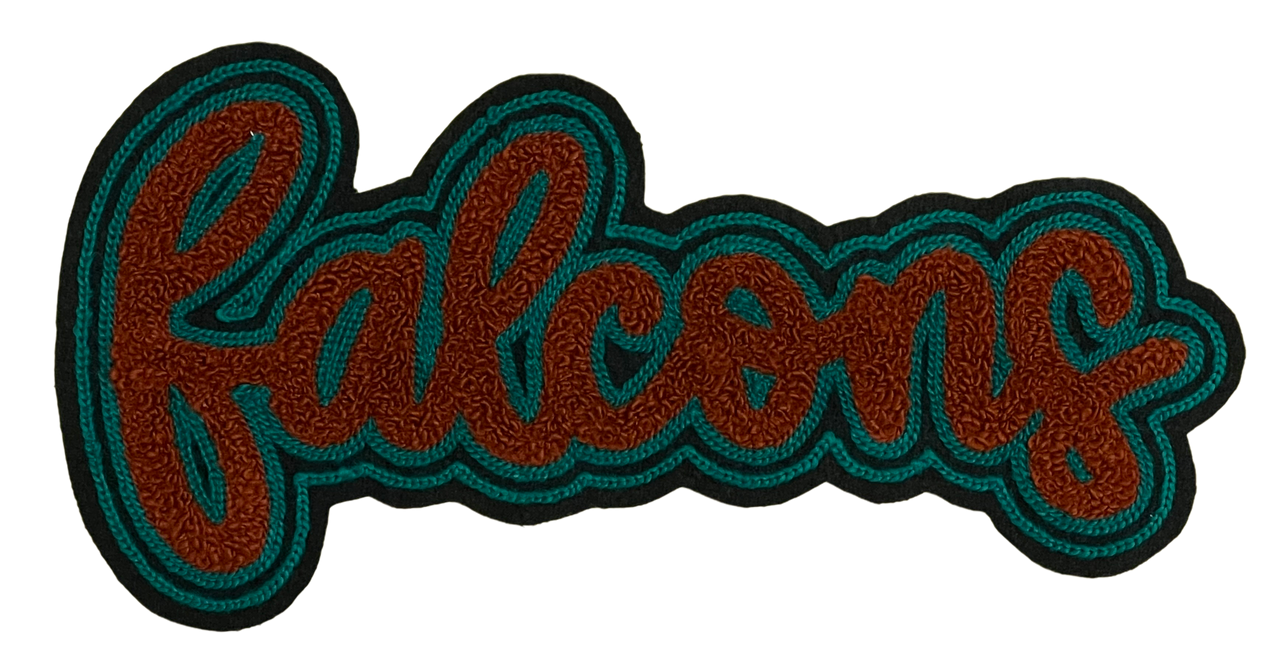 10" Falcons 1 Chenille Patch